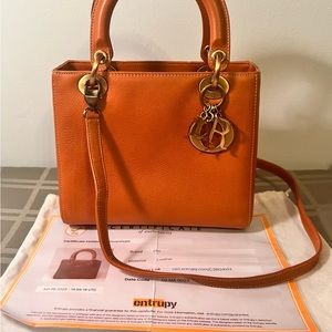 Special Limited Edition Christian Lady Dior 2way Double Handles Medium Size bag